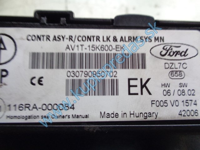 riadiaca jednotka bsi na ford fiestu mk7, AV1T-15K600-EK